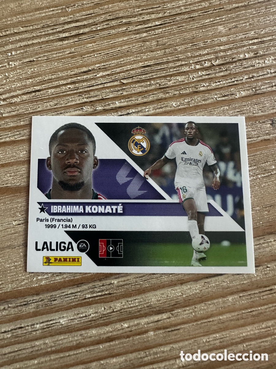 Trading cards: KONATE 7 BIS COLOCA REAL MADRID 3&ordf; EDICION LIGA ESTE 2026-27 26 27 PANINI