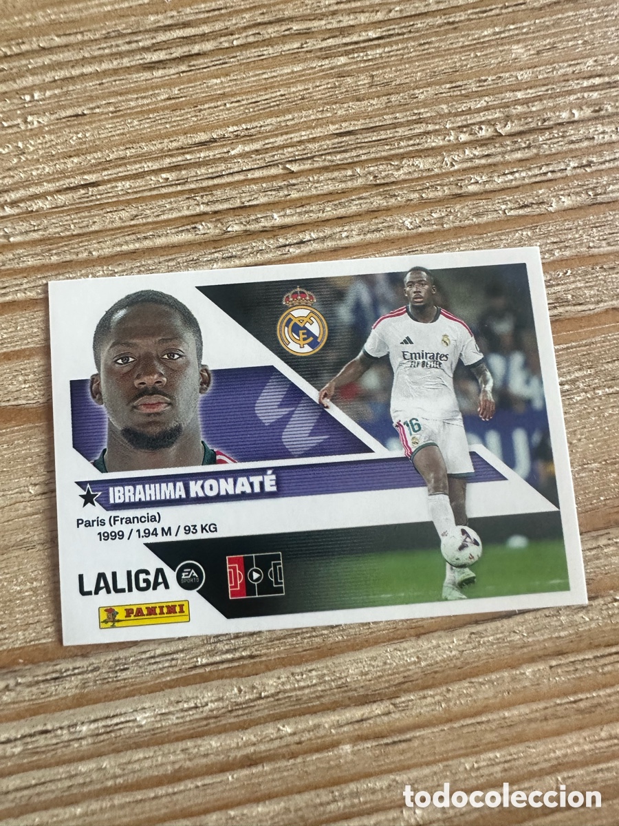 Trading cards: KONATE 7 BIS COLOCA REAL MADRID 3&ordf; EDICION LIGA ESTE 2026-27 26 27 PANINI