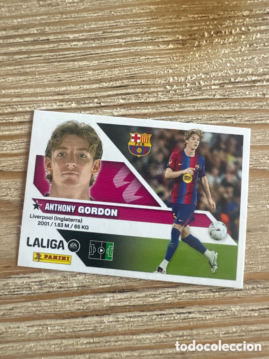 Trading cards: GORDON FC BARCELONA FICHAJE 24 3&ordf; EDICION LIGA ESTE 2026-27 26 27 PANINI
