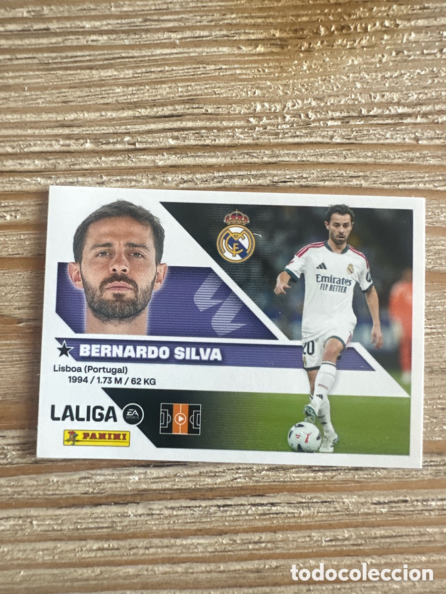 Trading cards: BERNARDO SILVA REAL MADRID FICHAJE 21 3&ordf; EDICION LIGA ESTE 2026-27 26 27 PANINI
