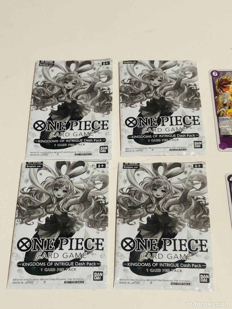 Trading cards: OnePiece Lote 4 Cartas One Piece TCG - Dash Pack Kingdoms of Intrigue Promo