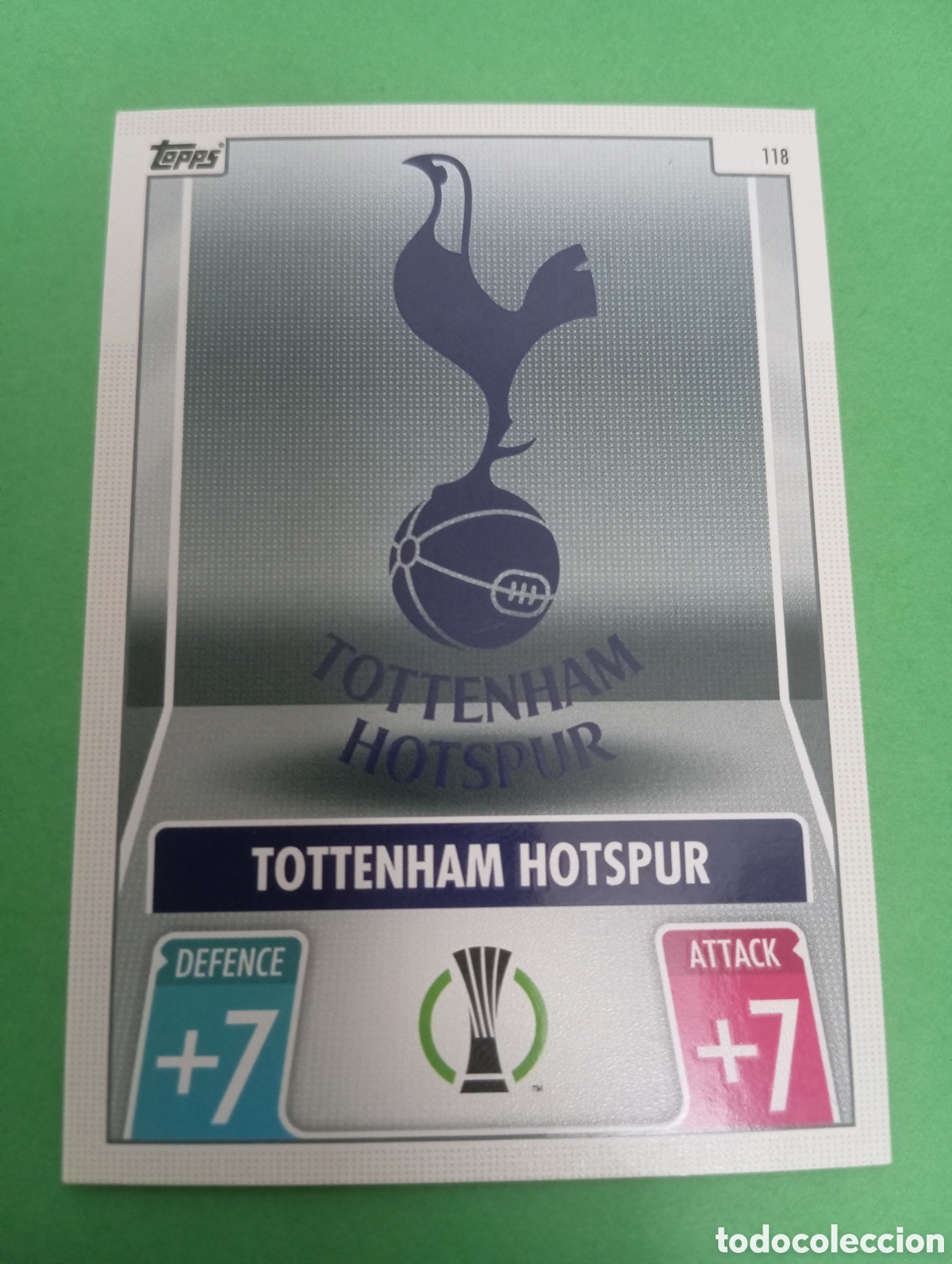 Trading cards: Escudo del Tottenham Hotspurs n&deg;118 / TOPPS MATCH ATTAX 2021/2022