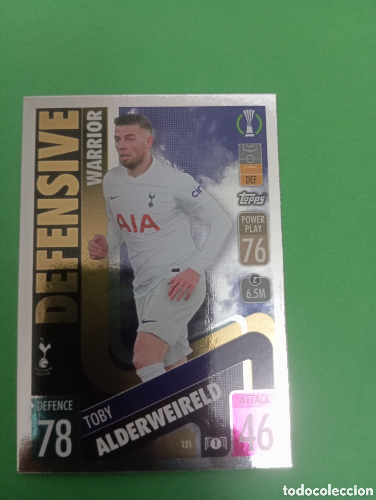 Trading cards: Alderweireld Tottenham Hotspurs DEFENSIVE WARRIOR n&deg;121 / TOPPS MATCH ATTAX 2021/2022