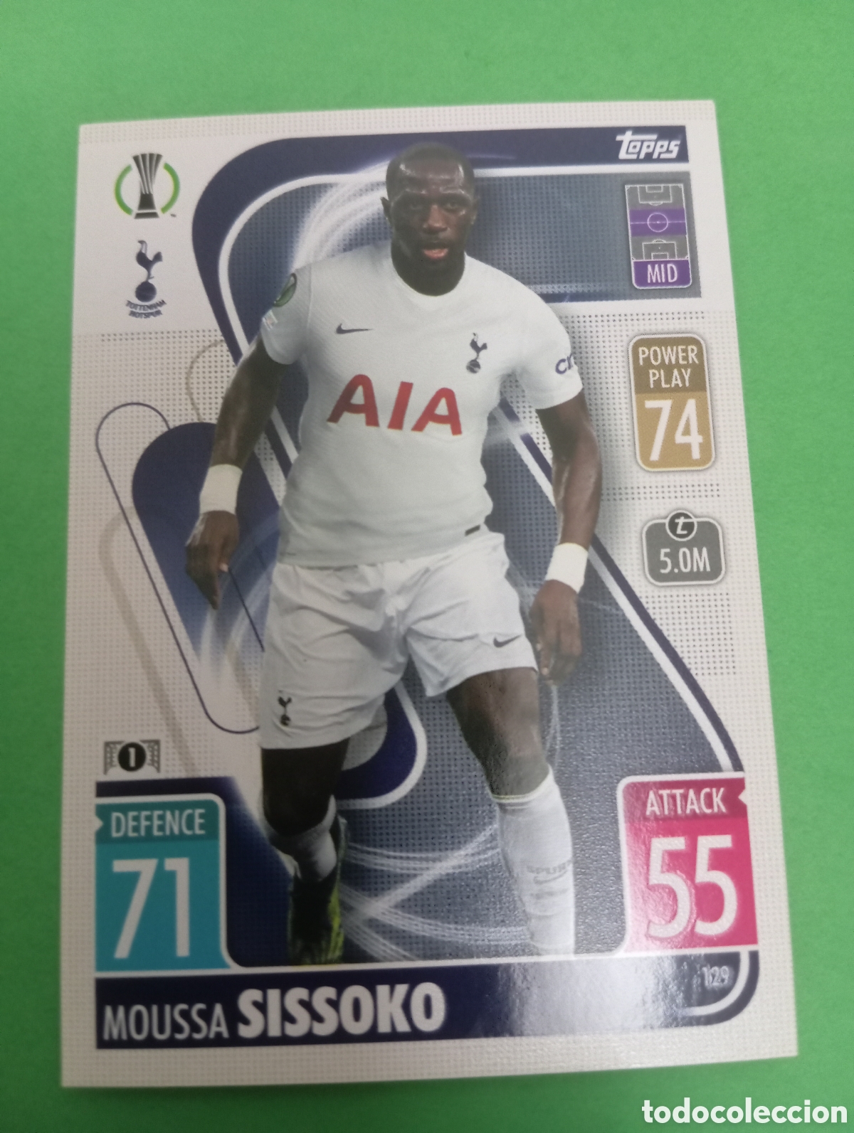 Trading cards: Sissoko Tottenham Hotspurs n&deg;129 / TOPPS MATCH ATTAX 2021/2022