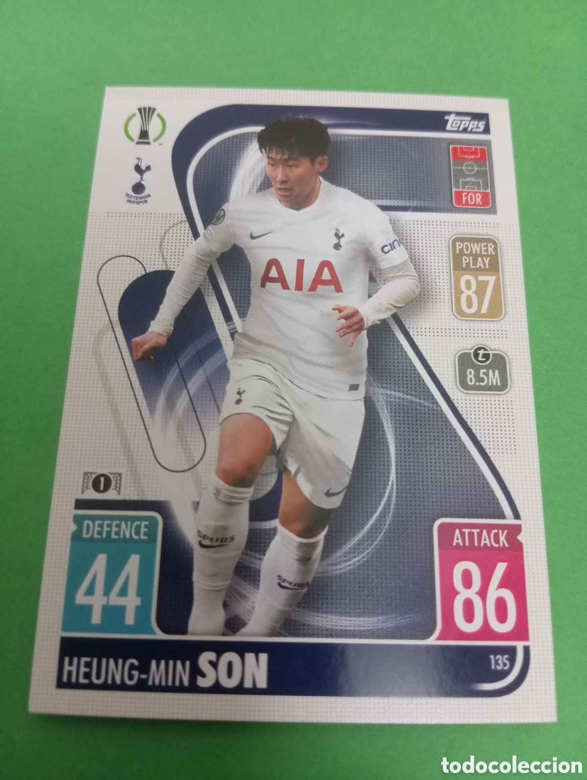 Trading cards: Heung-Min Son Tottenham Hotspurs n&deg;135 / TOPPS MATCH ATTAX 2021/2022