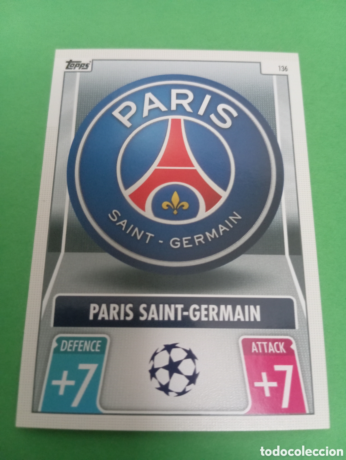 Trading cards: Escudo del PSG n&deg;136 / TOPPS MATCH ATTAX 2021/2022