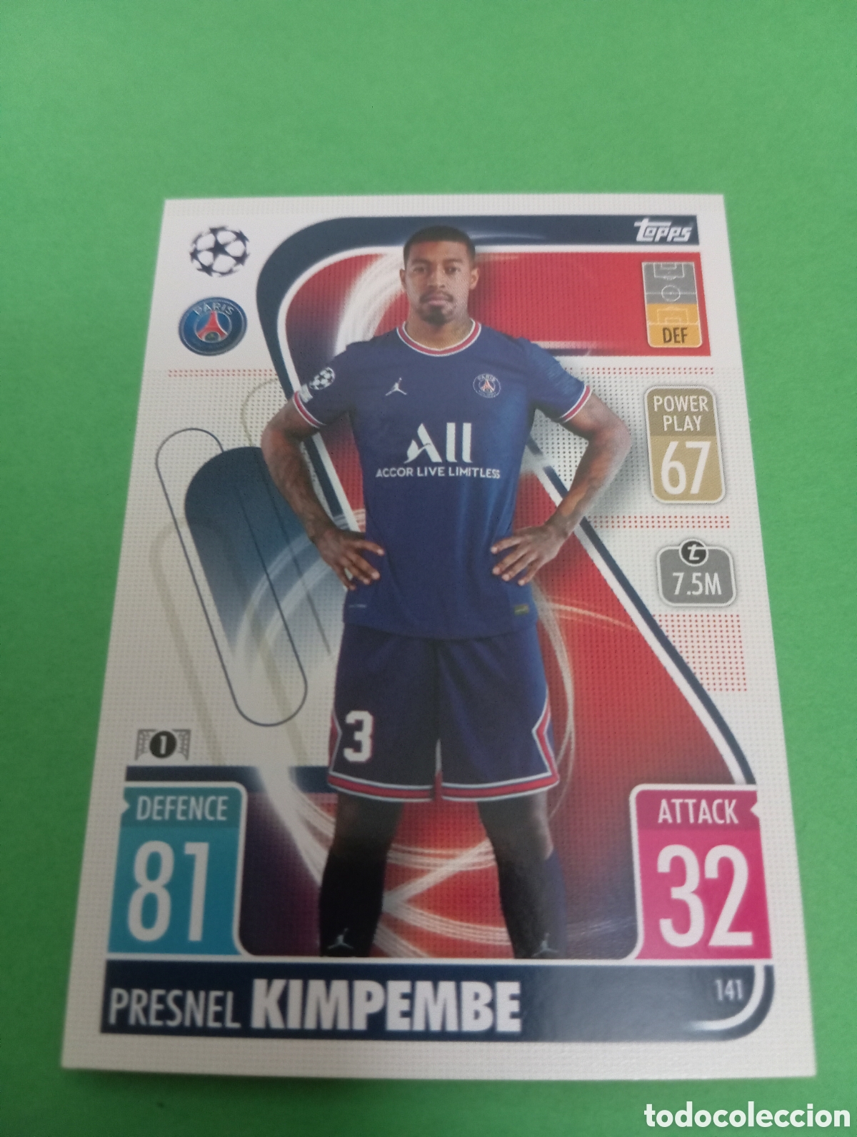 Trading cards: Kimpembe PSG n&deg;141 / TOPPS MATCH ATTAX 2021/2022