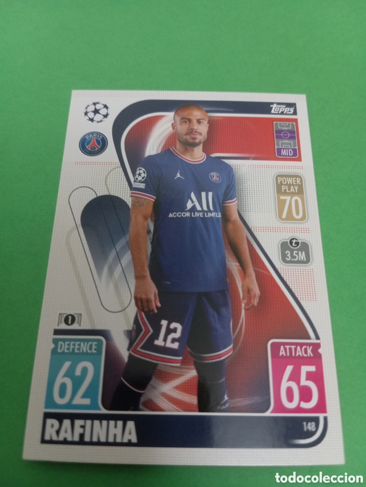 Trading cards: Rafinha PSG n&deg;148 / TOPPS MATCH ATTAX 2021/2022