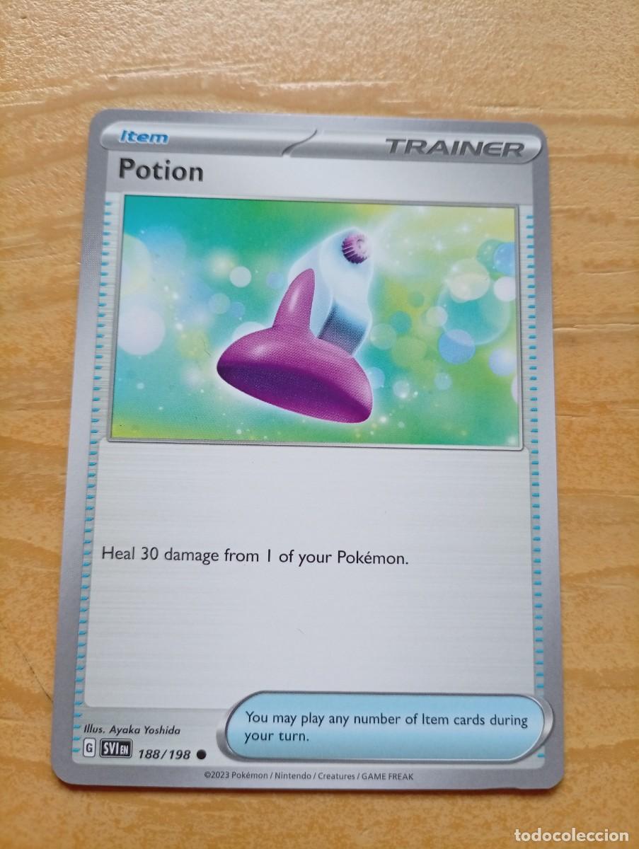 Trading cards: Carta de entrenador Potion del juego de cartas coleccionables Pok&eacute;mon. - Idioma: Ingl&eacute;s. - N&uacute;mero d