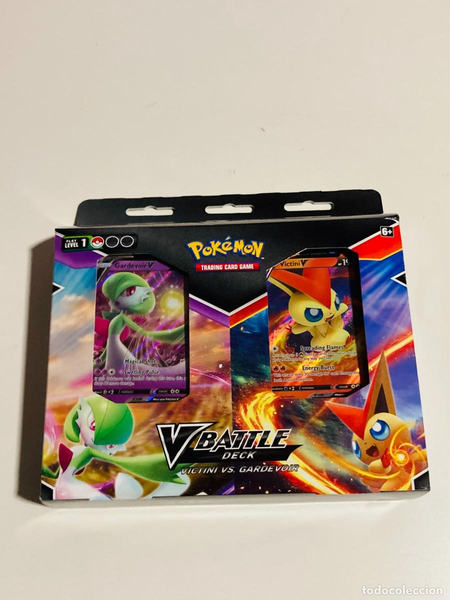 Trading cards: Pok&eacute;mon TCG: V Battle Deck Bundle Victini vs Gardevoir (2021) - NUEVO