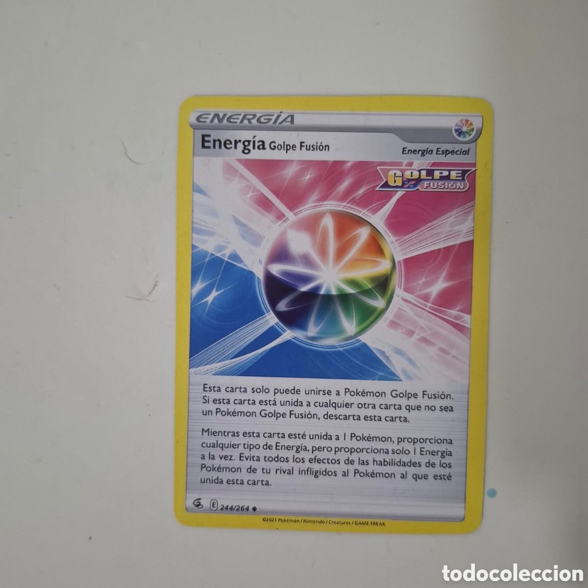 Trading cards: CARTA POKEMON CARD ENERGIA GOLPE FUSION