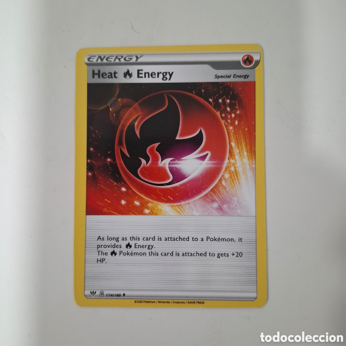 Trading cards: CARTA POKEMON CARD ENERGY HEAT ENERGY