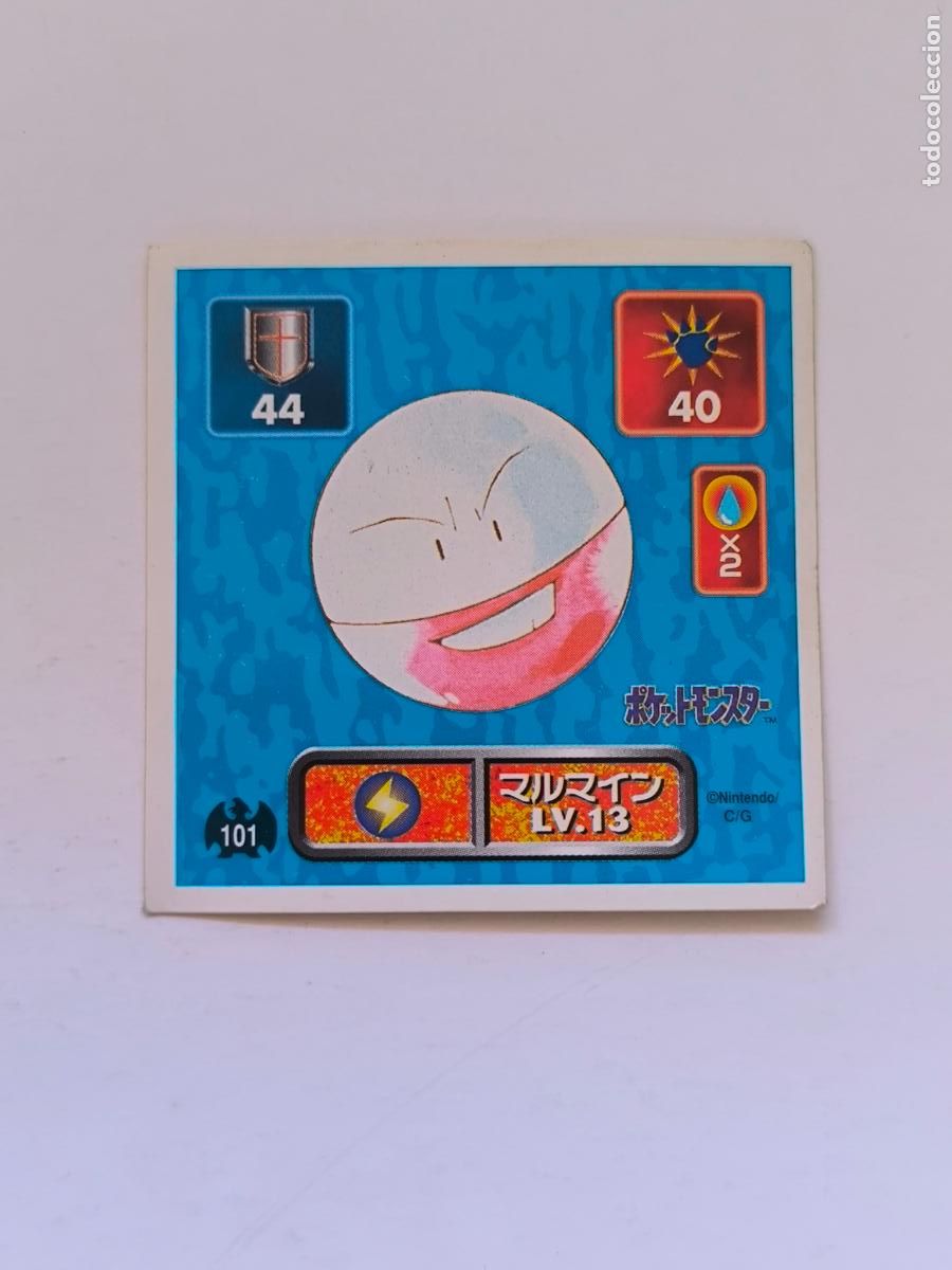 Trading cards: POKEMON STICKER AMADA - N&ordm; 101 - ELECTRODE - SEAL - 1996 ORIGINAL JAPON (K7A2)