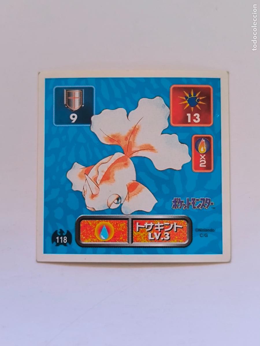 Trading cards: POKEMON STICKER AMADA - N&ordm; 118 - GOLDEEN - SEAL - 1996 ORIGINAL JAPON (K7A2)