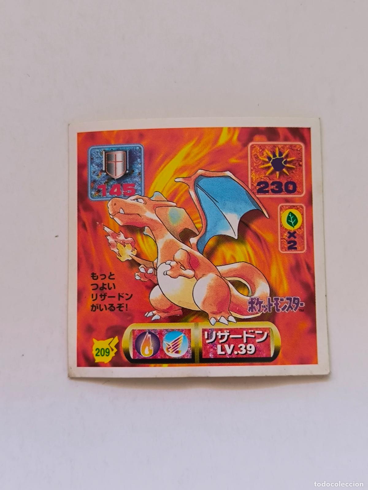 Trading cards: POKEMON STICKER AMADA - N&ordm; 209 - CHARIZARD - SEAL - 1997 ORIGINAL JAPON (K7B1)