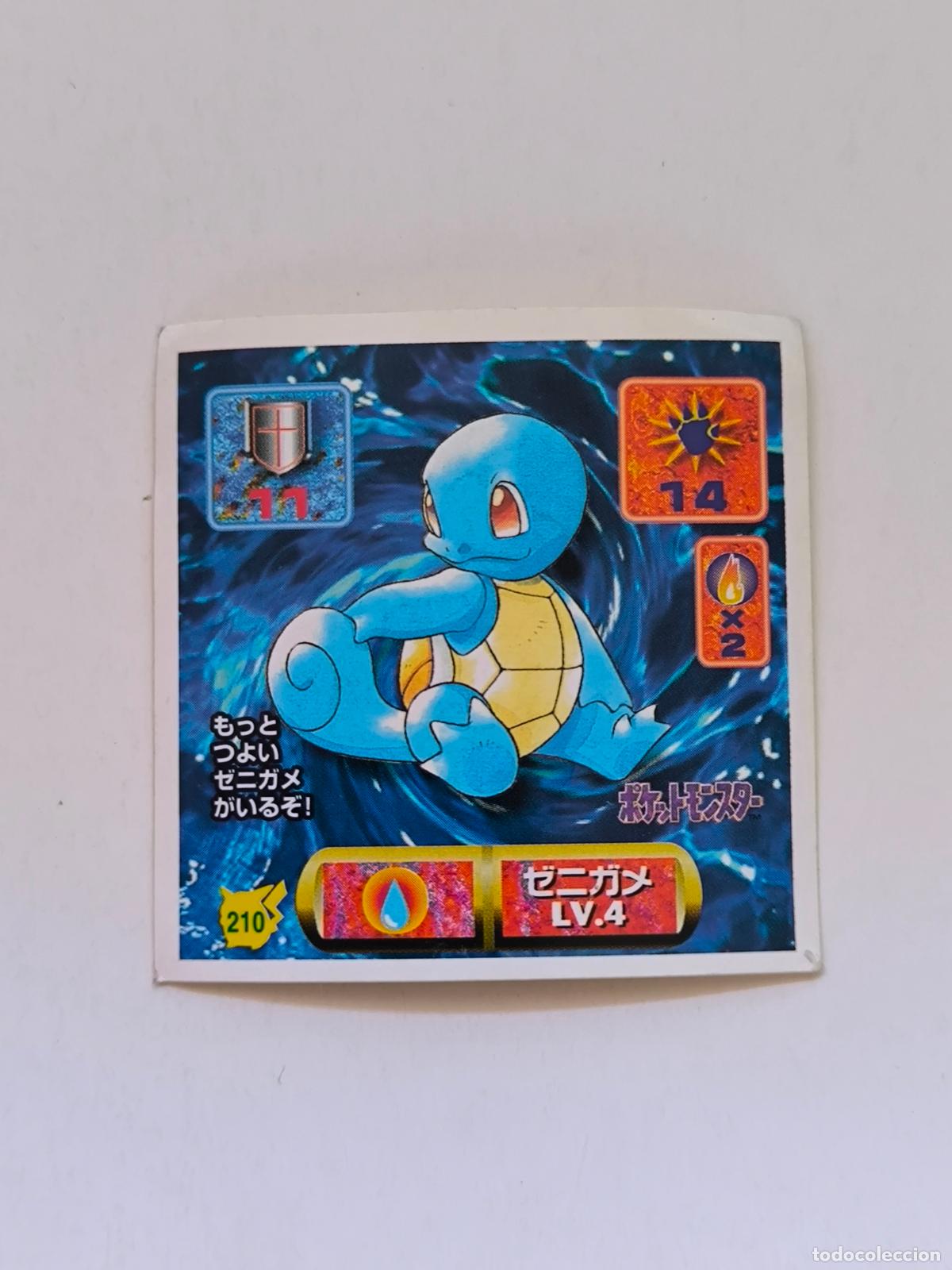 Trading cards: POKEMON STICKER AMADA - N&ordm; 210 - SQUIRTLE - SEAL - 1997 ORIGINAL JAPON (K7B1)