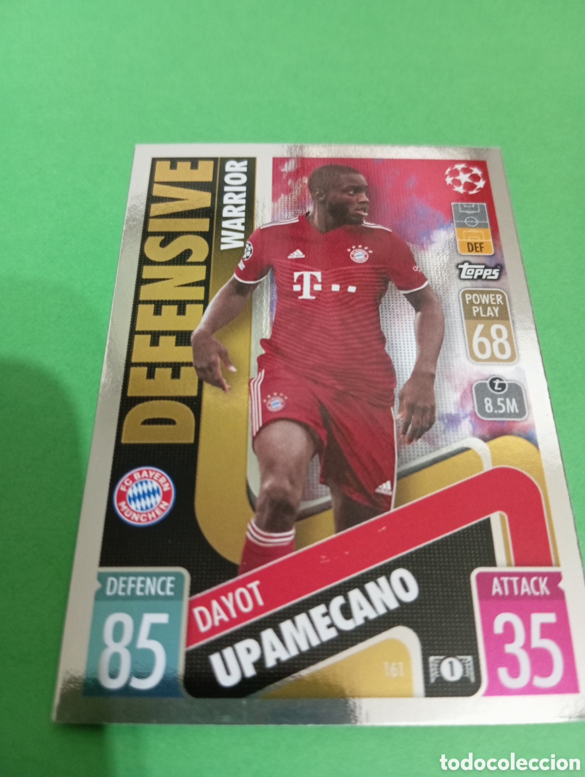 Trading cards: Upamecano Bayern de Munich DEFENSIVE WARRIOR n&deg;161 / TOPPS MATCH ATTAX 2021/2022
