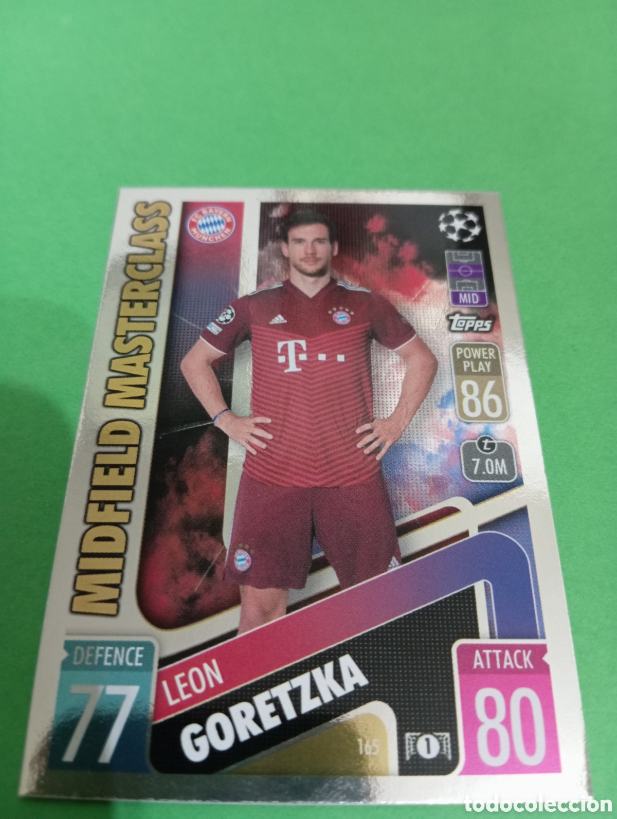 Trading cards: Goretzka Bayern de Munich n&deg;165 / TOPPS MATCH ATTAX 2021/2022