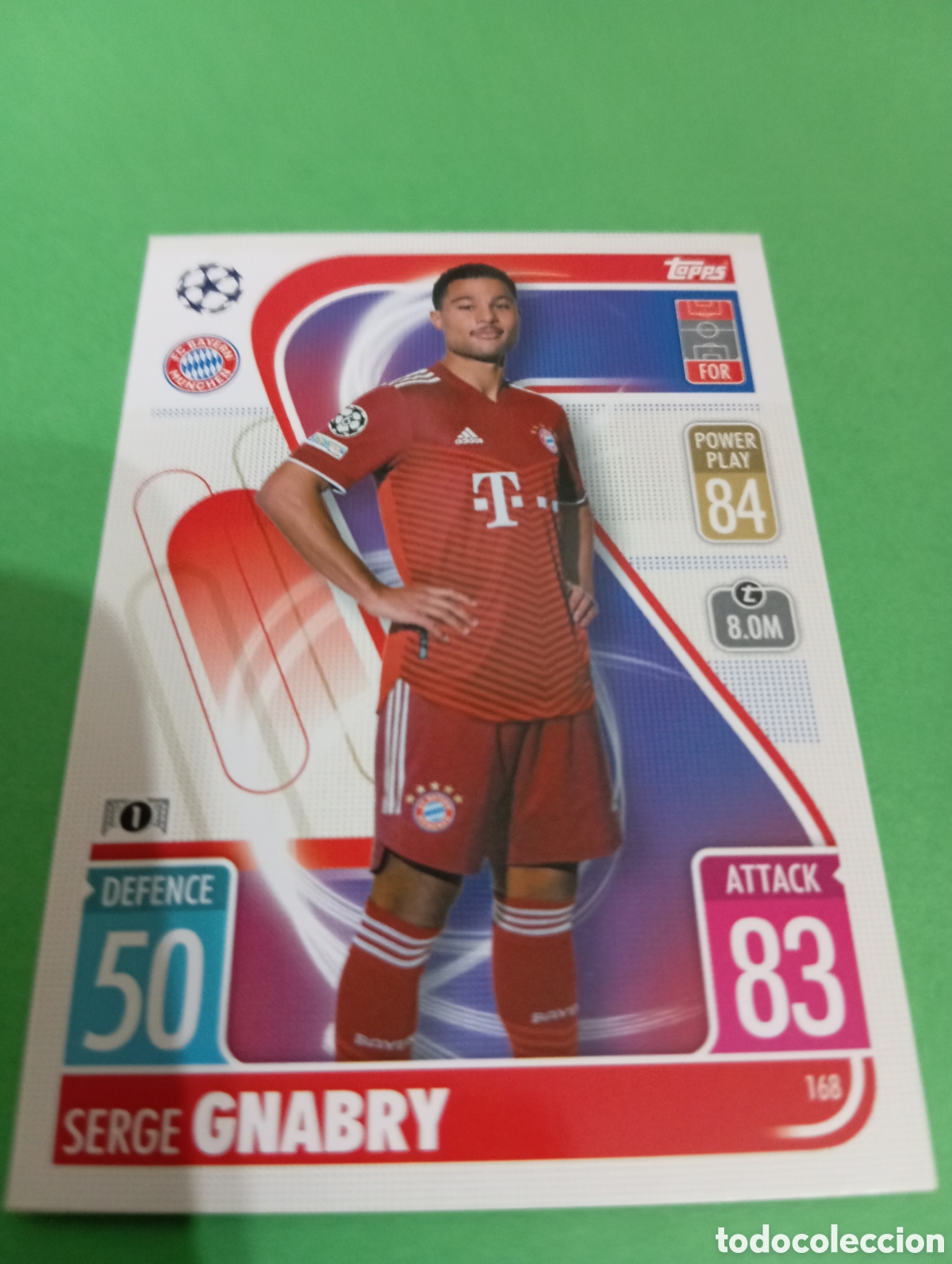 Trading cards: Gnabry Bayern de Munich n&deg;168 / TOPPS MATCH ATTAX 2021/2022