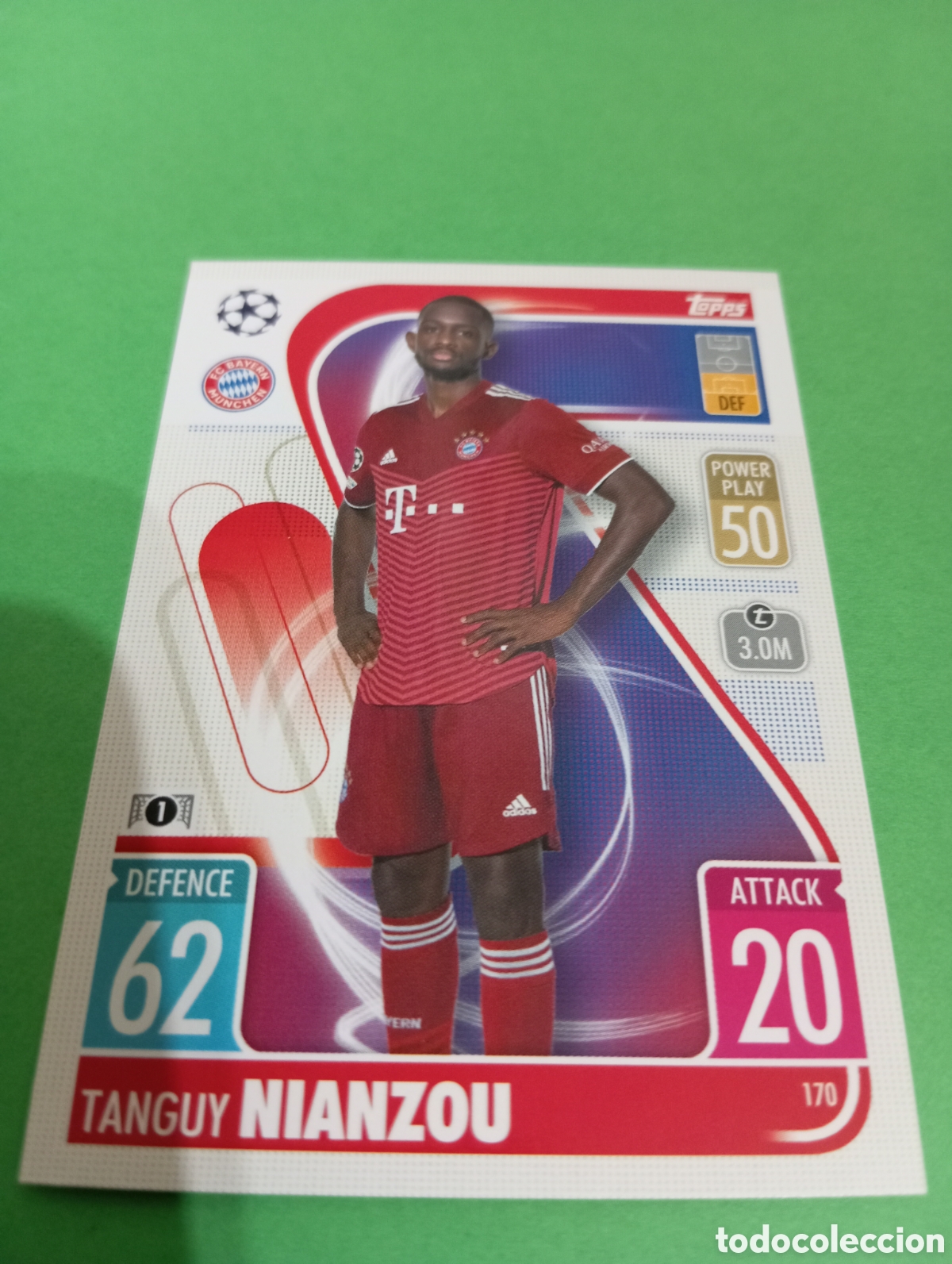 Trading cards: Nianzou Bayern de Munich n&deg;170 / TOPPS MATCH ATTAX 2021/2022