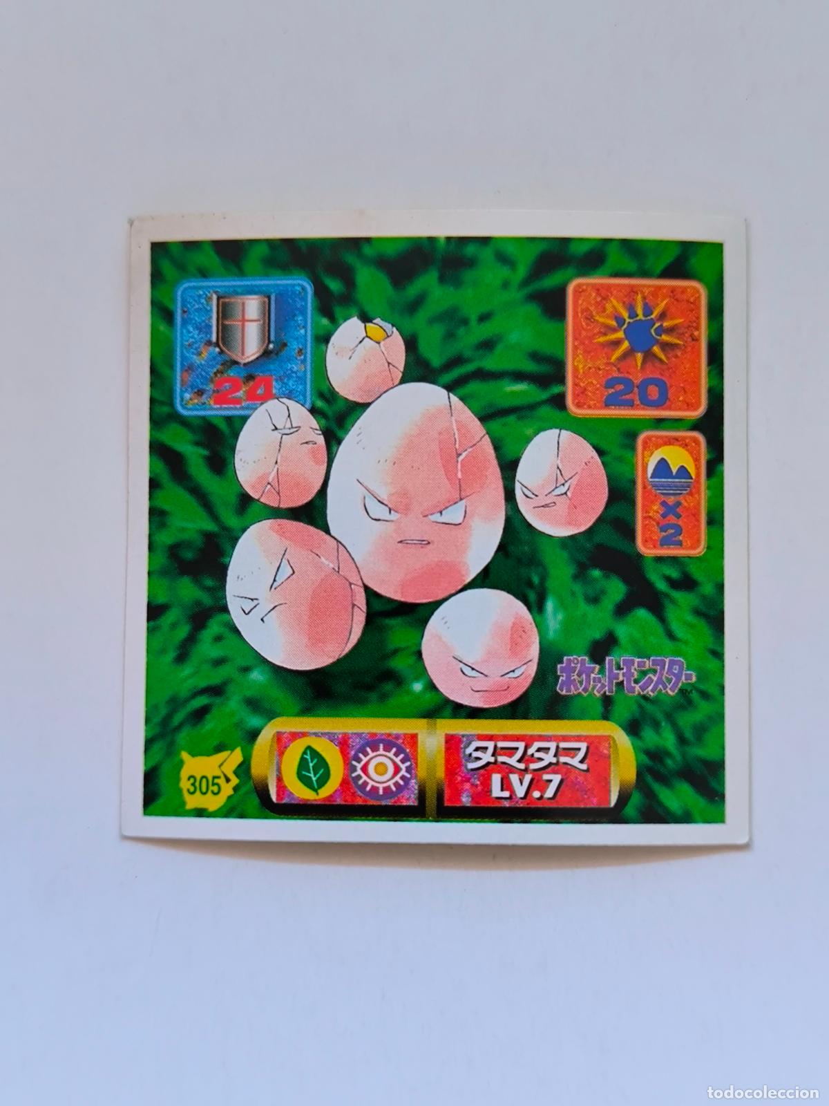Trading cards: POKEMON STICKER AMADA - N&ordm; 305 - EXEGGCUTE - SEAL - 1997 ORIGINAL JAPON (K7B1)