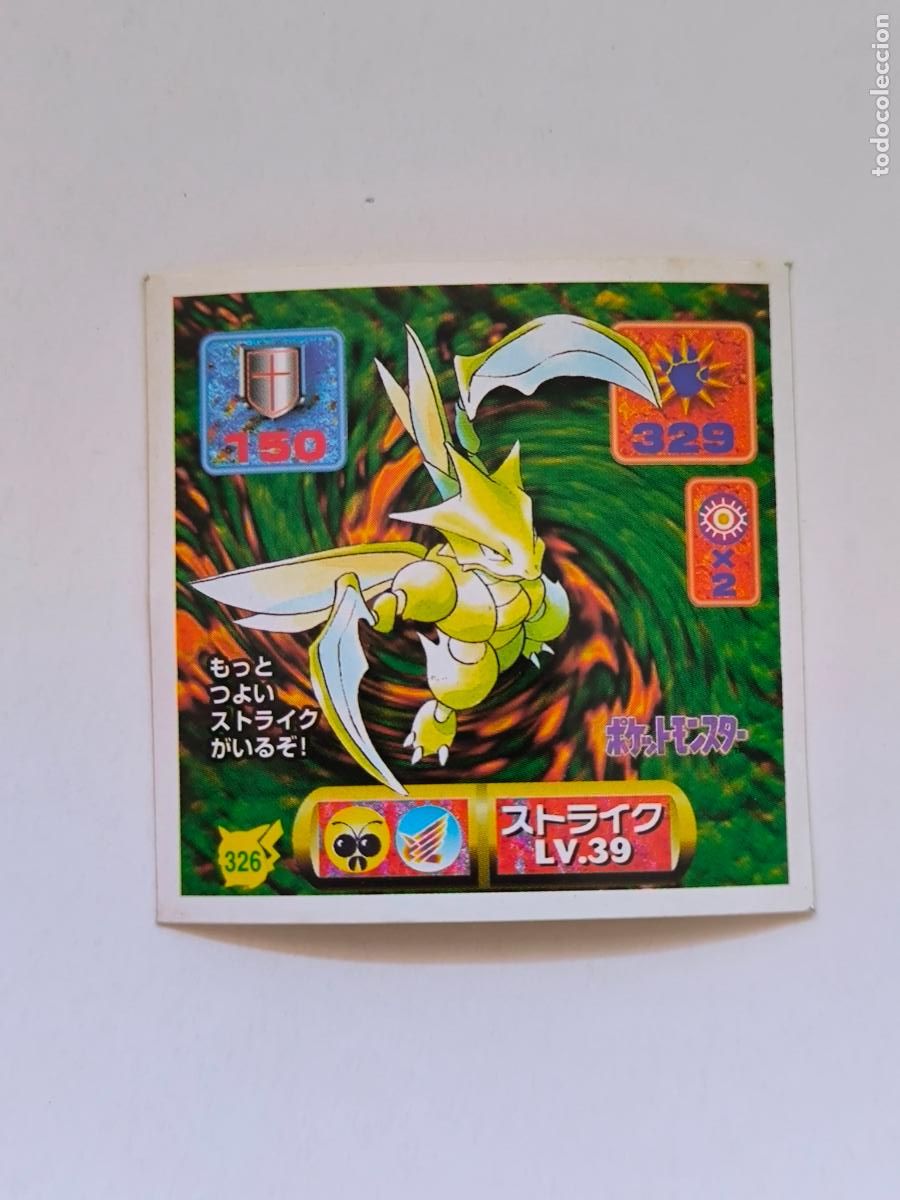 Trading cards: POKEMON STICKER AMADA - N&ordm; 326 - SCYTHER - SEAL - 1997 ORIGINAL JAPON (K7B1)