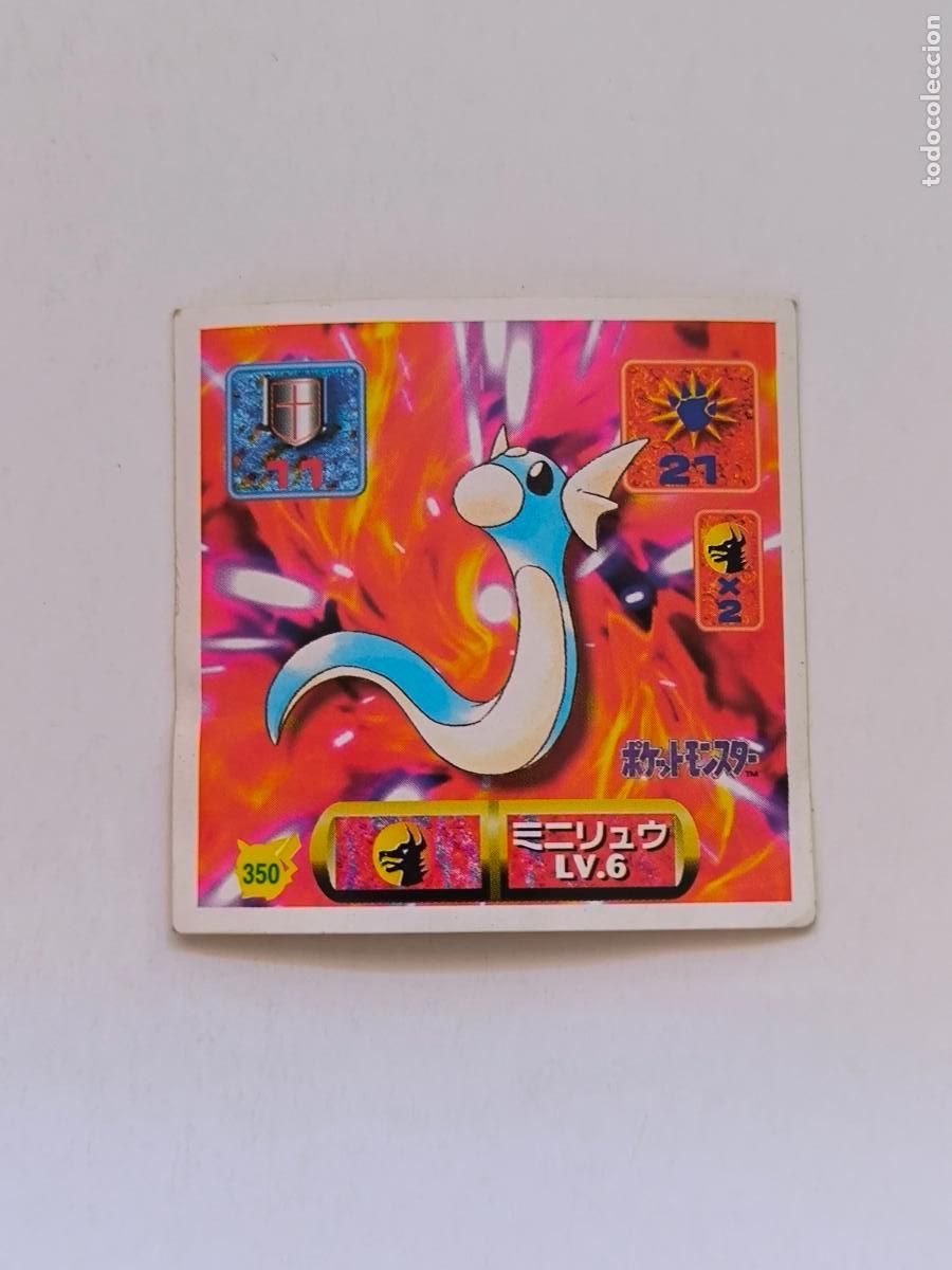 Trading cards: POKEMON STICKER AMADA - N&ordm; 350 - DRATINI - SEAL - 1997 ORIGINAL JAPON (K7B1)