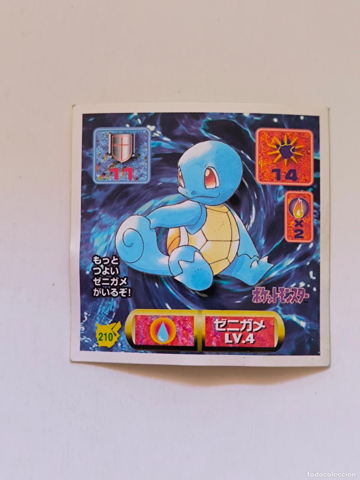 Trading cards: POKEMON STICKER AMADA - N&ordm; 210 - SQUIRTLE - SEAL - 1997 ORIGINAL JAPON (K7B2)