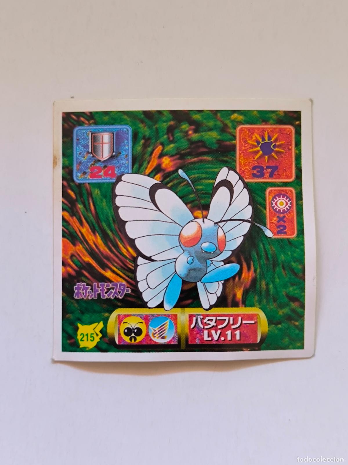 Trading cards: POKEMON STICKER AMADA - N&ordm; 215 - BUTTERFREE - SEAL - 1997 ORIGINAL JAPON (K7B2)