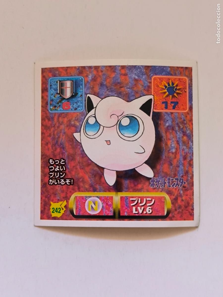 Trading cards: POKEMON STICKER AMADA - N&ordm; 242 - JIGGLYPUFF - SEAL - 1997 ORIGINAL JAPON (K7B2)