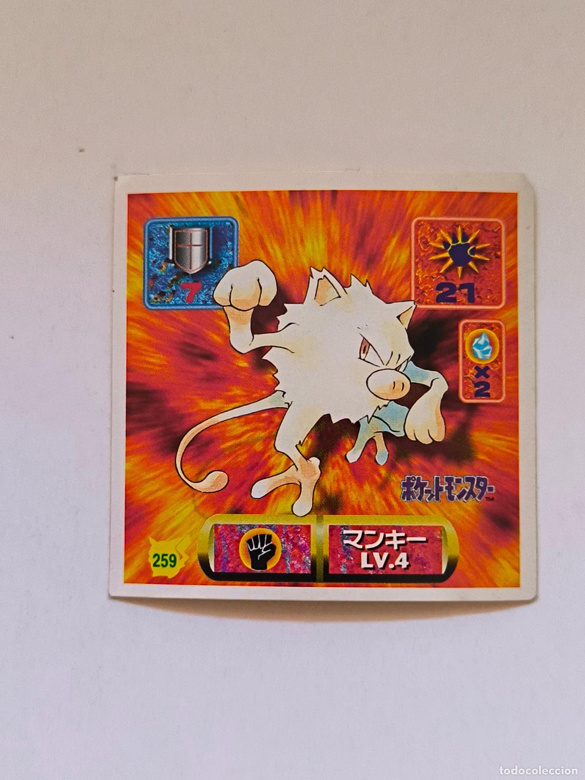 Trading cards: POKEMON STICKER AMADA - N&ordm; 259 - MANKEY - SEAL - 1997 ORIGINAL JAPON (K7B2)