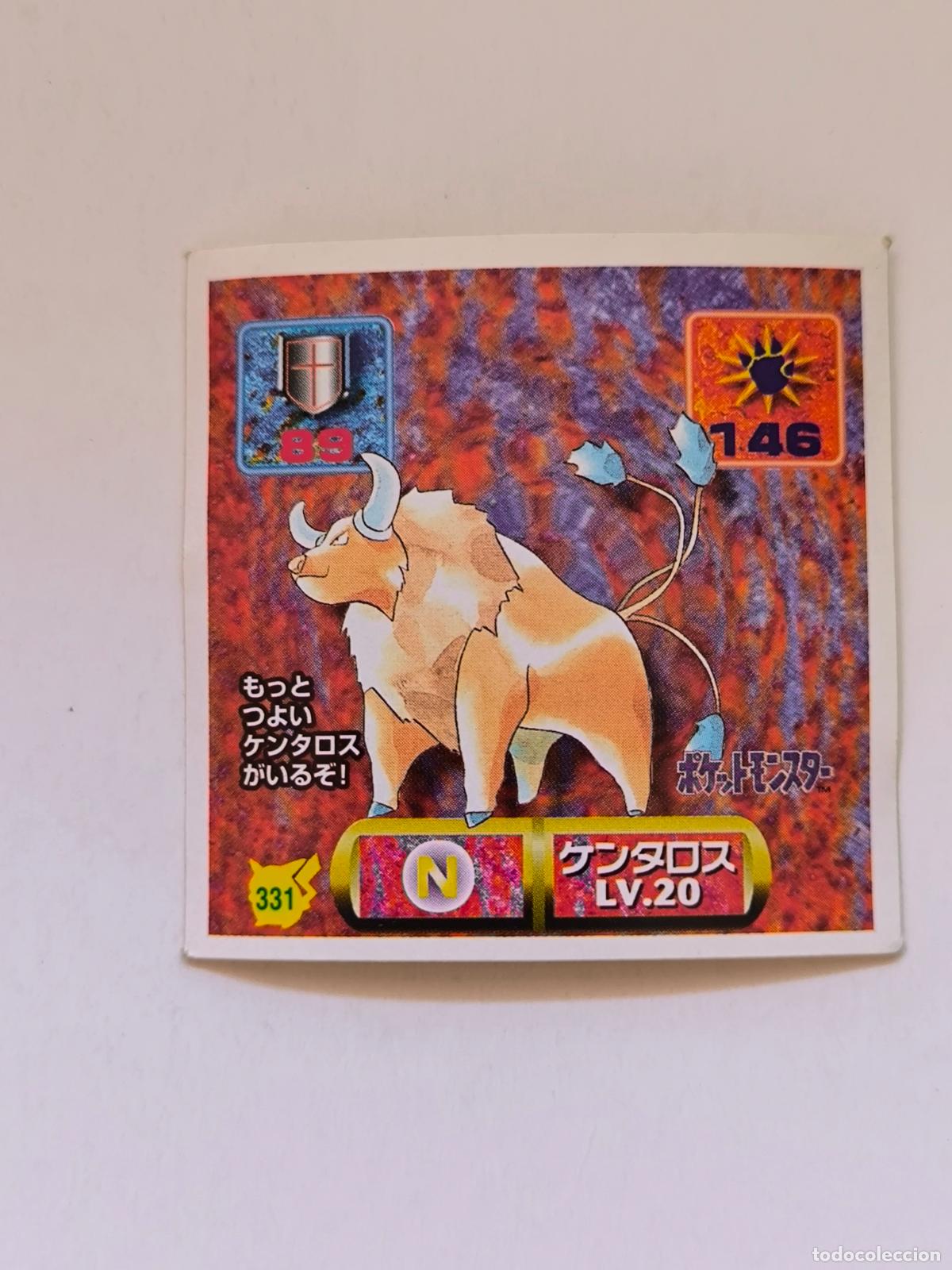 Trading cards: POKEMON STICKER AMADA - N&ordm; 331 - TAUROS - SEAL - 1997 ORIGINAL JAPON (K7B2)