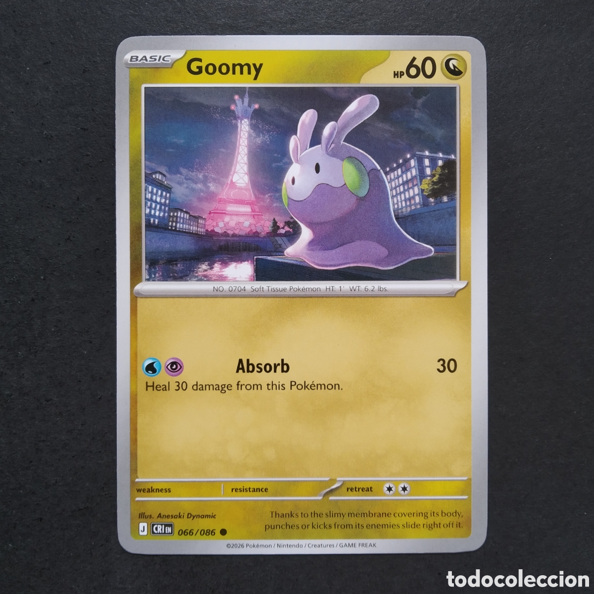 Trading cards: CARTA TCG - N&ordm; 066 - GOOMY - CHAOS RISING - POK&Eacute;MON - EN INGL&Eacute;S