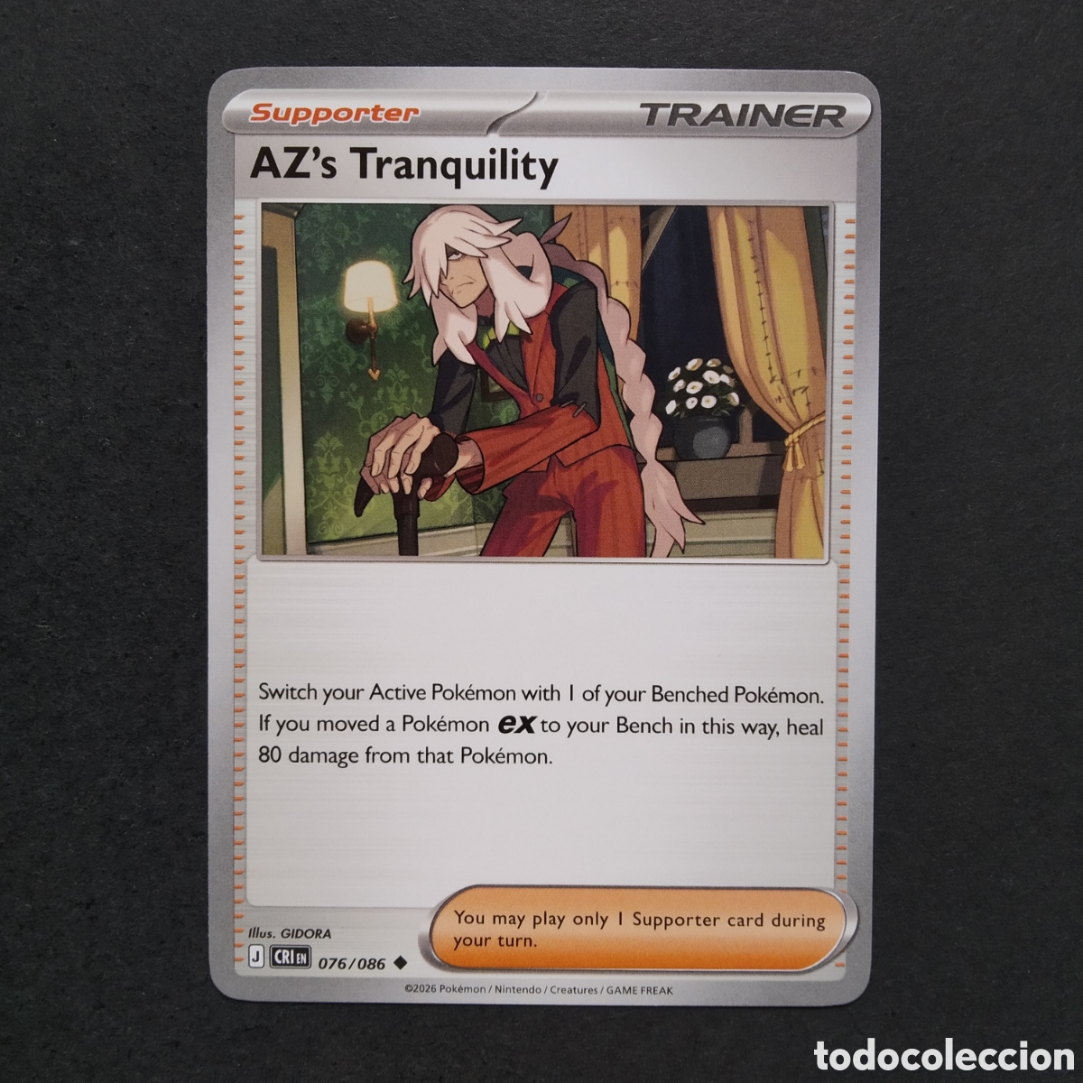 Trading cards: CARTA TCG - N&ordm; 076 - AZ'S TRANQUILITY - CHAOS RISING - POK&Eacute;MON - EN INGL&Eacute;S