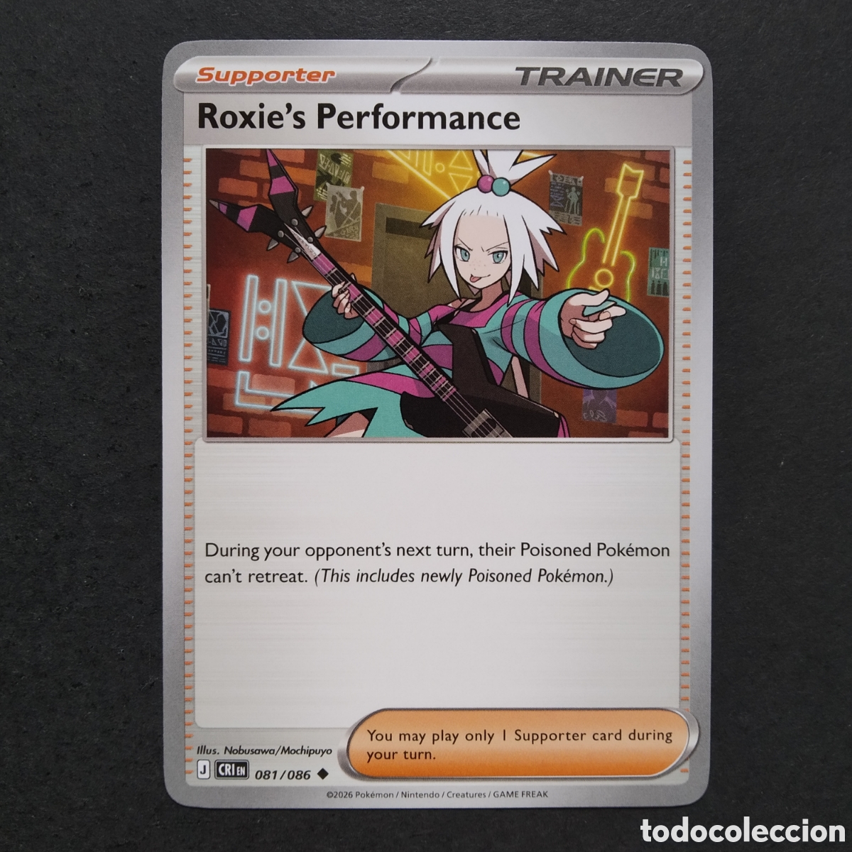 Trading cards: CARTA TCG - N&ordm; 081 - ROXIE'S PERFORMANCE - CHAOS RISING - POK&Eacute;MON - EN INGL&Eacute;S