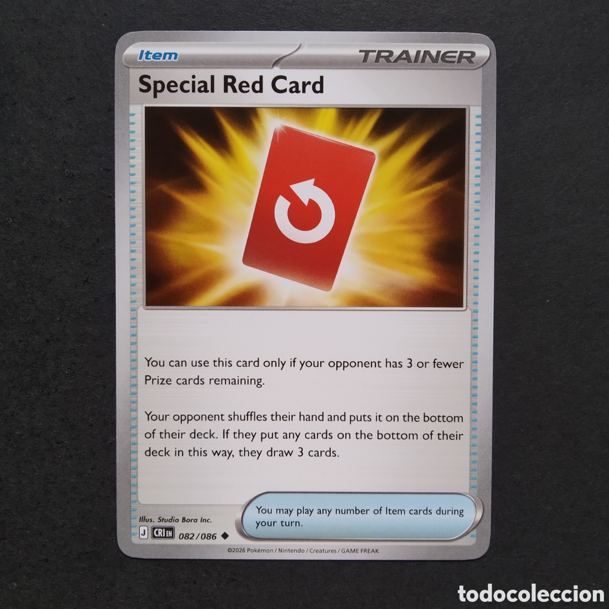 Trading cards: CARTA TCG - N&ordm; 082 - SPECIAL RED CARD - CHAOS RISING - POK&Eacute;MON - EN INGL&Eacute;S