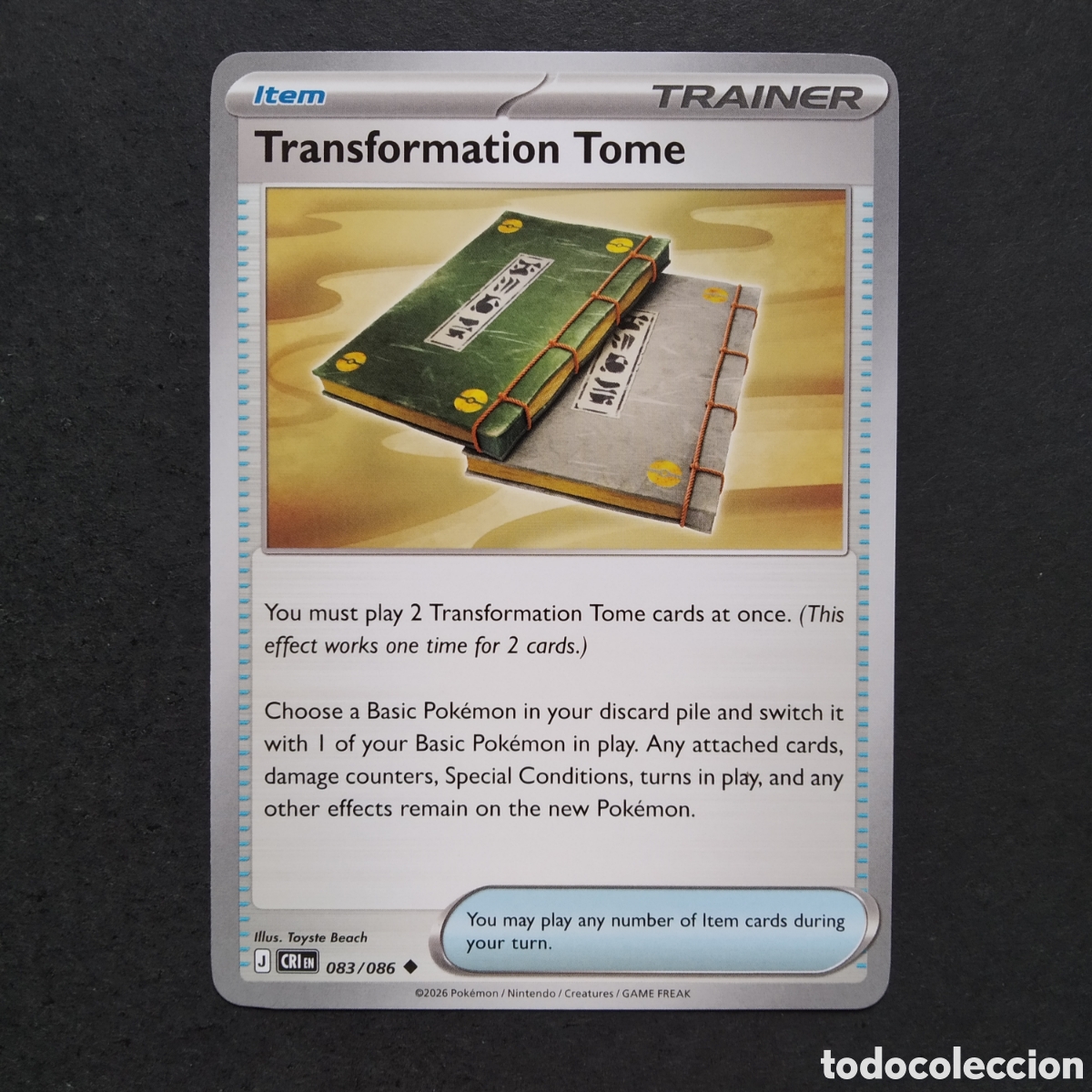 Trading cards: CARTA TCG - N&ordm; 083 - TRASFORMATION TOME - CHAOS RISING - POK&Eacute;MON - EN INGL&Eacute;S