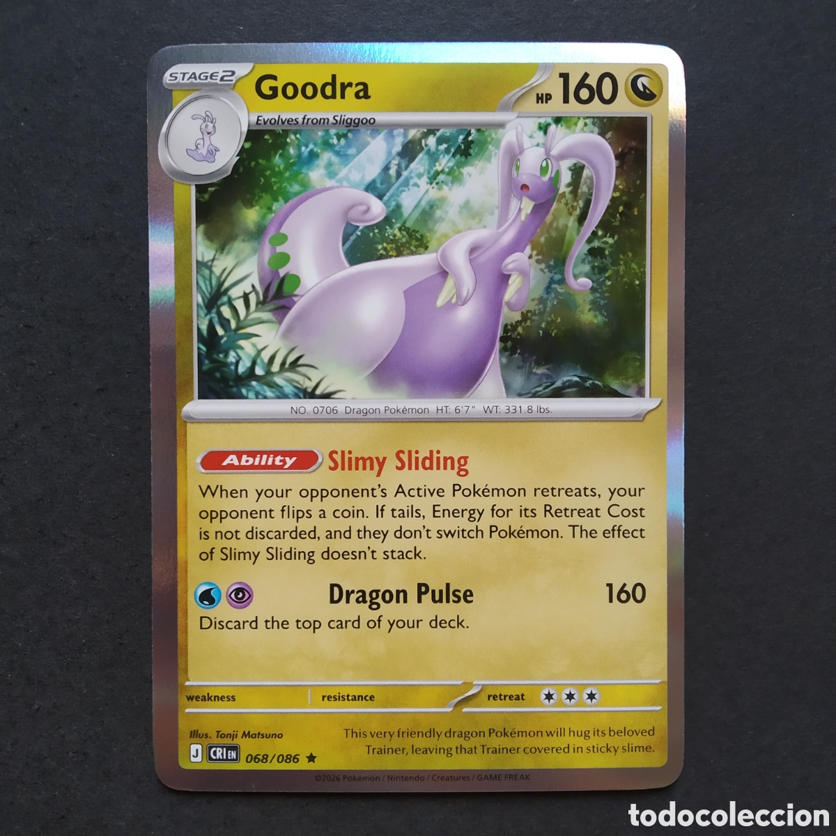 Trading cards: CARTA TCG - N&ordm; 068 - GOODRA (REVERSE HOLO) - CHAOS RISING - POK&Eacute;MON - EN INGL&Eacute;S
