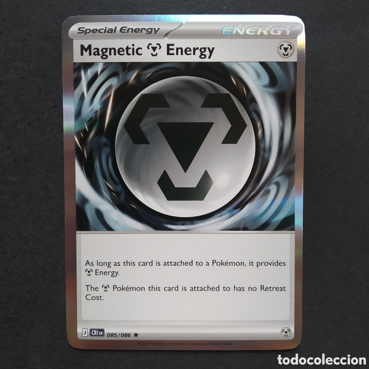 Trading cards: CARTA TCG - N&ordm; 085 - MAGNETIC ENERGY (REVERSE HOLO) - CHAOS RISING - POK&Eacute;MON - EN INGL&Eacute;S