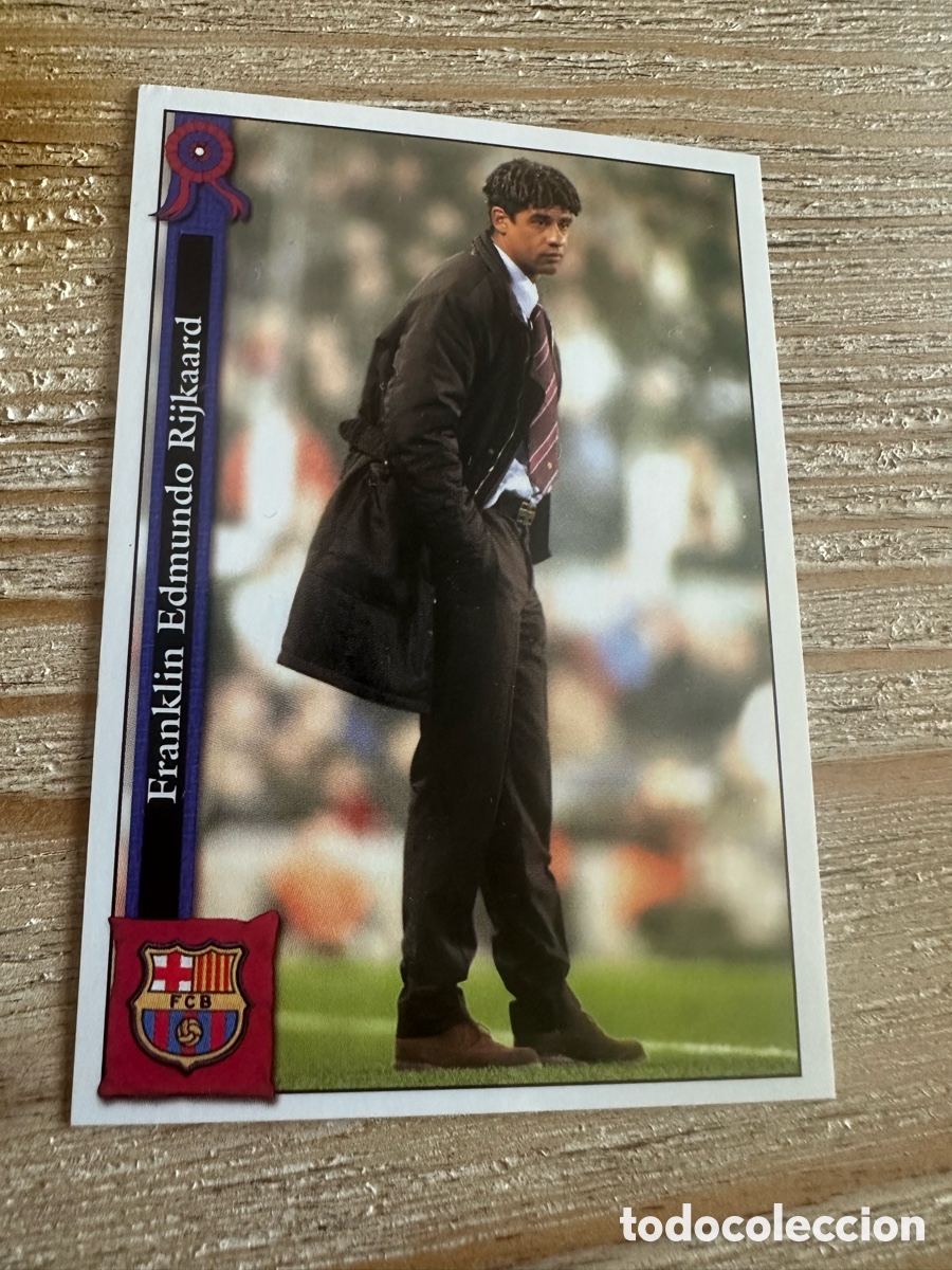 Trading cards: FRANK RIJKAARD &rdquo;CORREGIDO&rdquo; FC BARCELONA 4 LAS FICHAS DE LA LIGA 2006 MUNDICROMO 05 06 05-06