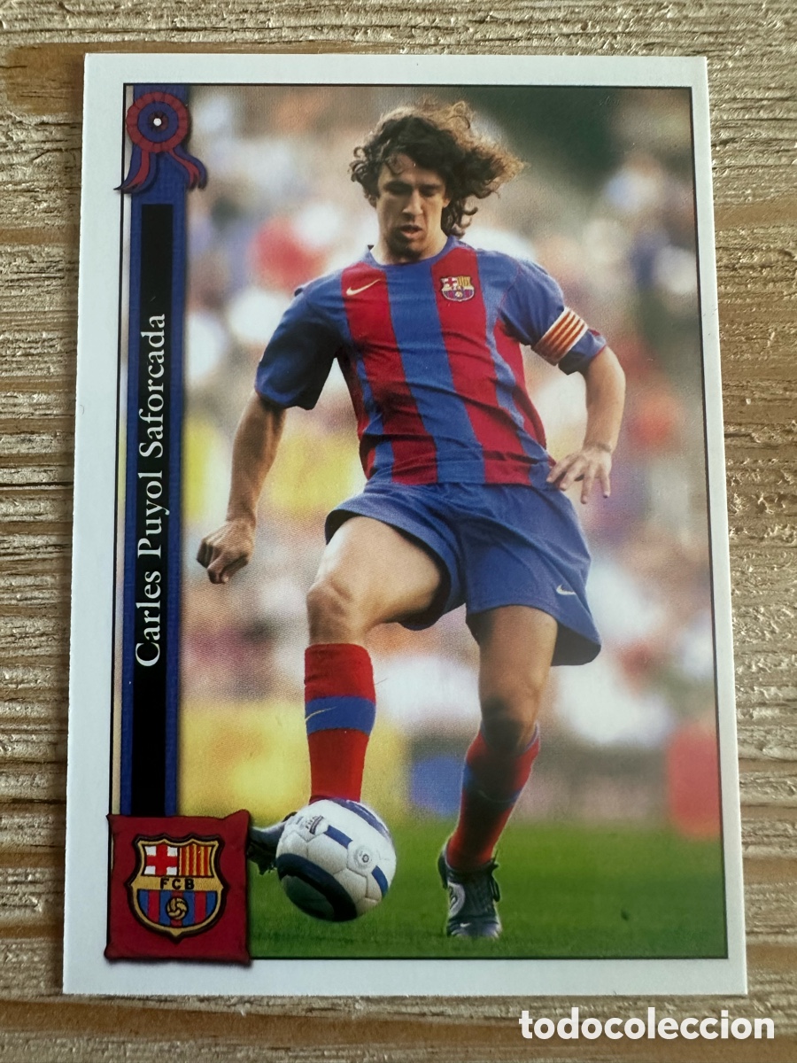 Trading cards: PUYOL &rdquo;ERROR 228 PART&rdquo; FC BARCELONA 10 LAS FICHAS DE LA LIGA 2006 MUNDICROMO 05 06 05-06