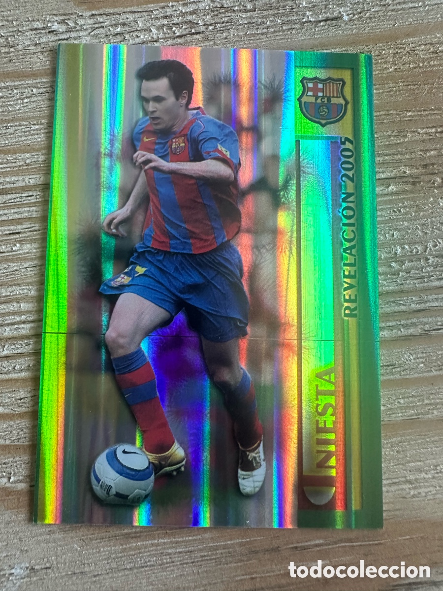 Trading cards: INIESTA FC BARCELONA 26 REVELACION 2005 RAYAS LAS FICHAS DE LA LIGA 2006 MUNDICROMO 05 06 05-06