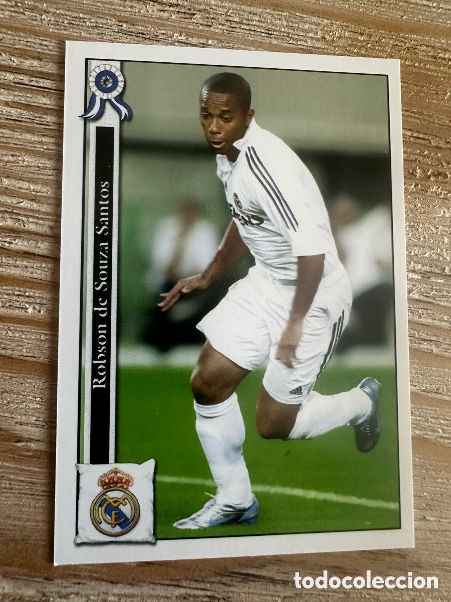 Trading cards: ROBINHO REAL MADRID 48 LAS FICHAS DE LA LIGA 2006 MUNDICROMO 05 06 05-06
