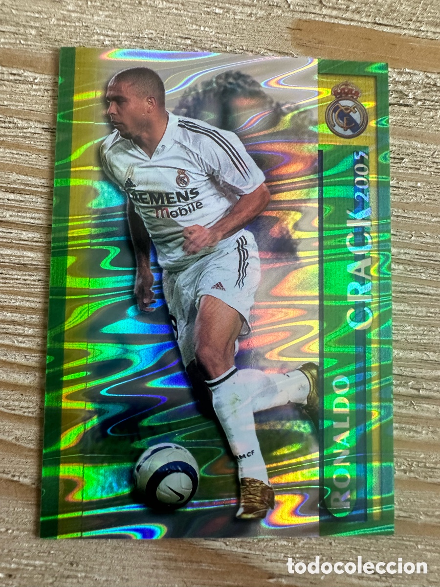 Trading cards: RONALDO REAL MADRID 52 BRILLO AGUAS CRACK 2005 LAS FICHAS DE LA LIGA 2006 MUNDICROMO 05 06 05-06