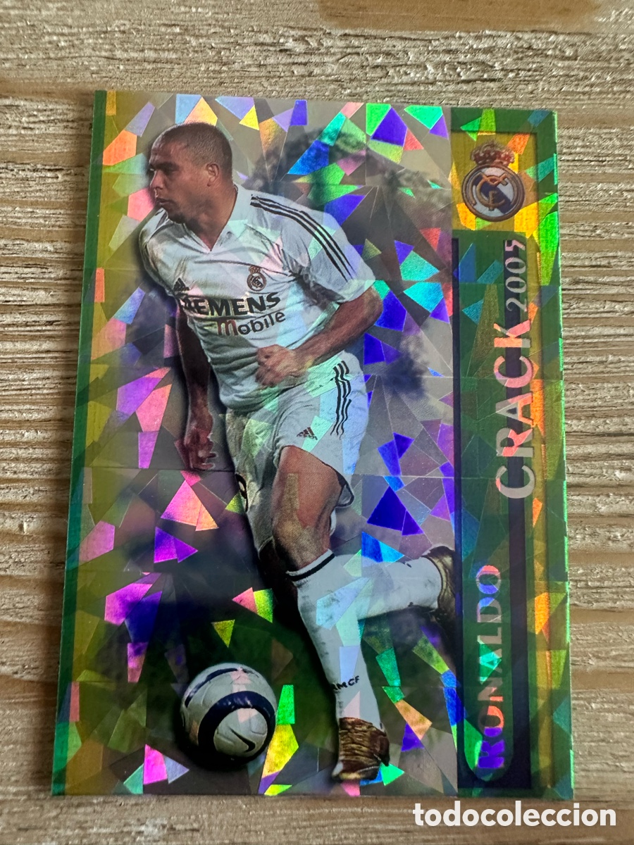 Trading cards: RONALDO REAL MADRID 52 BRILLO ROMBOS CRACK 2005 LAS FICHAS DE LA LIGA 2006 MUNDICROMO 05 06 05-06