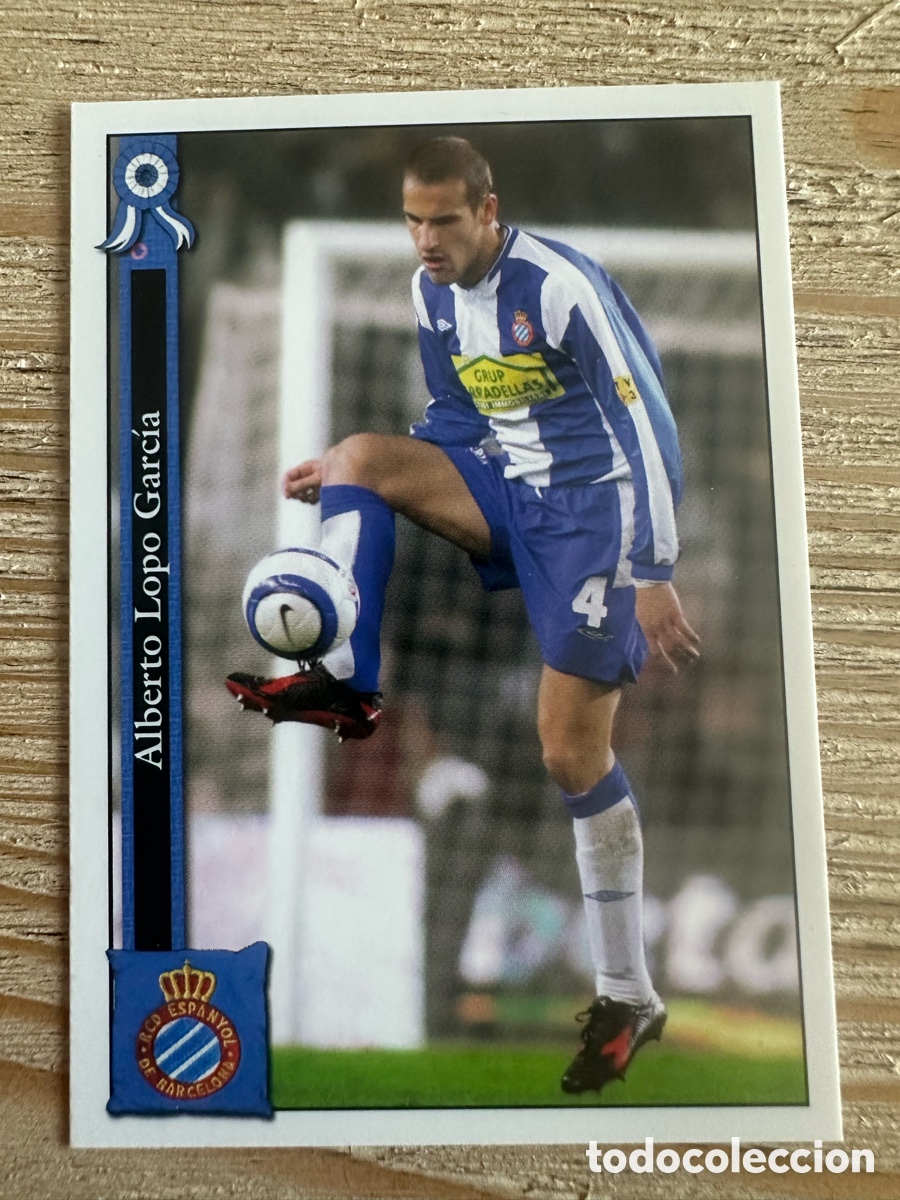 Trading cards: LOPO RCD ESPANYOL 117 &rdquo;CORREGIDO 10 GOLES&rdquo; LAS FICHAS DE LA LIGA 2006 MUNDICROMO 05 06 05-06