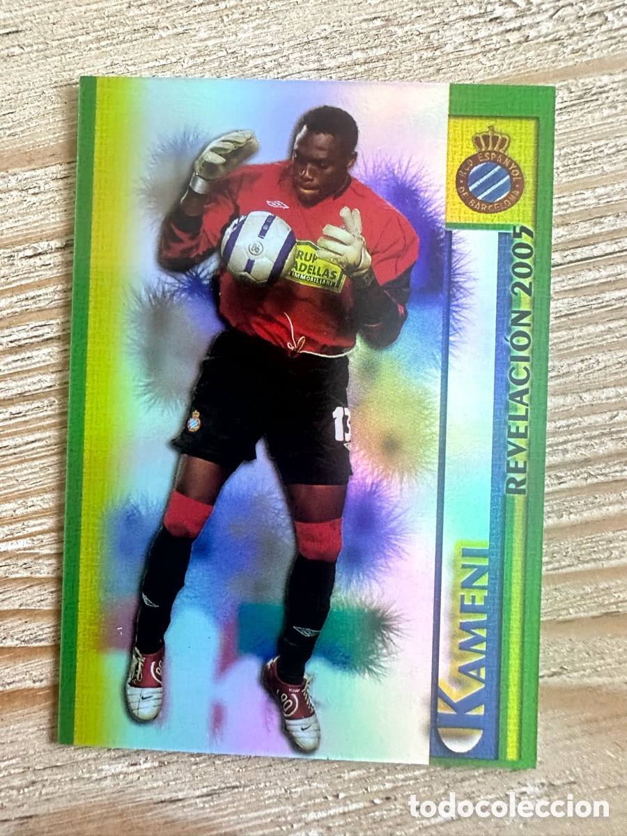 Trading cards: KAMENI RCD ESPANYOL 134 BRILLO LISO REVELACION LAS FICHAS DE LA LIGA 2006 MUNDICROMO 05 06 05-06