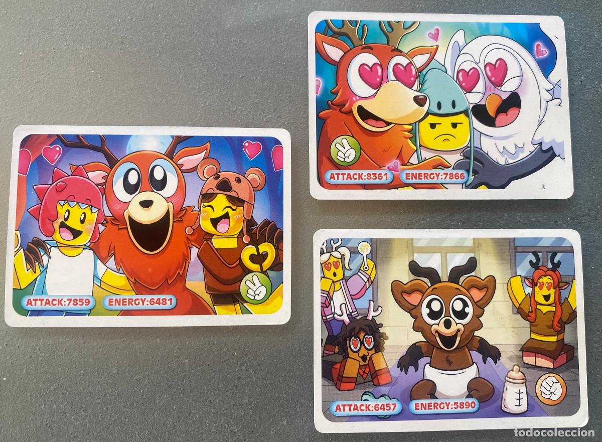Trading cards: 3 trading cards de '99 Nights in the Forest'. Edici&oacute;n en ingl&eacute;s. A&ntilde;o 2026. Nuevas.