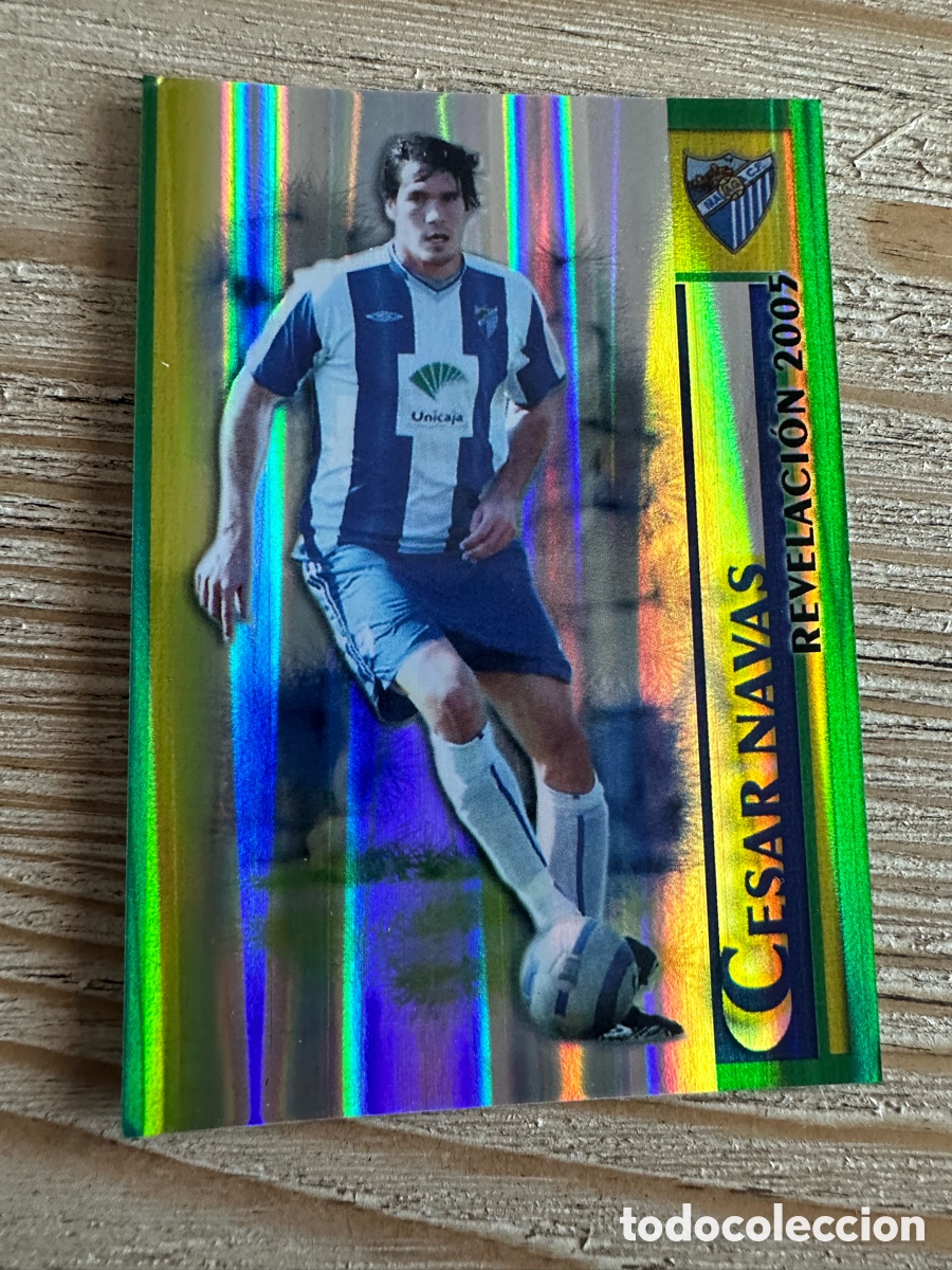 Trading cards: CESAR NAVAS MALAGA 269 RAYAS REVELACION 2005 LAS FICHAS DE LA LIGA 2006 MUNDICROMO 05 06 05-06