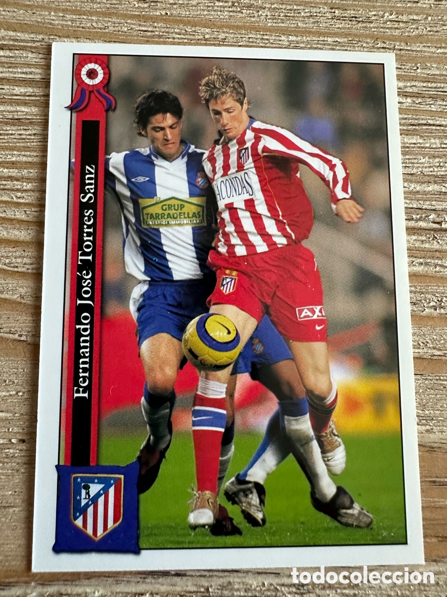 Trading cards: FERNANDO TORRES AT MADRID 294 LAS FICHAS DE LA LIGA 2006 MUNDICROMO 05 06 05-06
